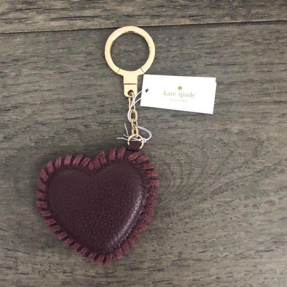 Kate Spade heart Bag Charm/keychain - Picture 2 of 8